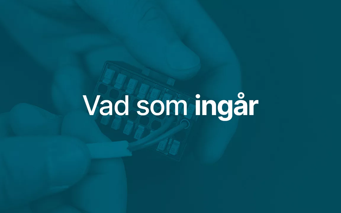 Vad som ingar i var installation