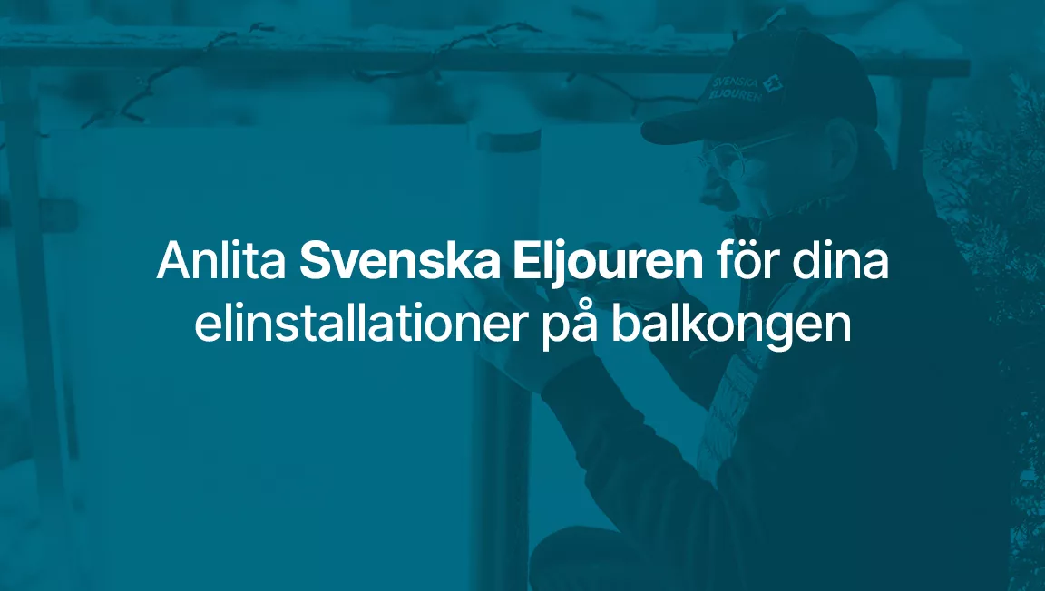 Elinstallationer balkong hero