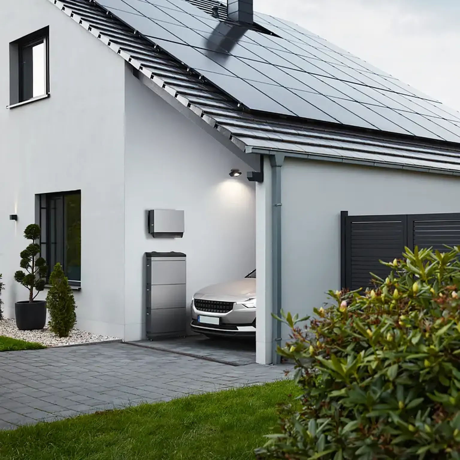 Solceller med batteri