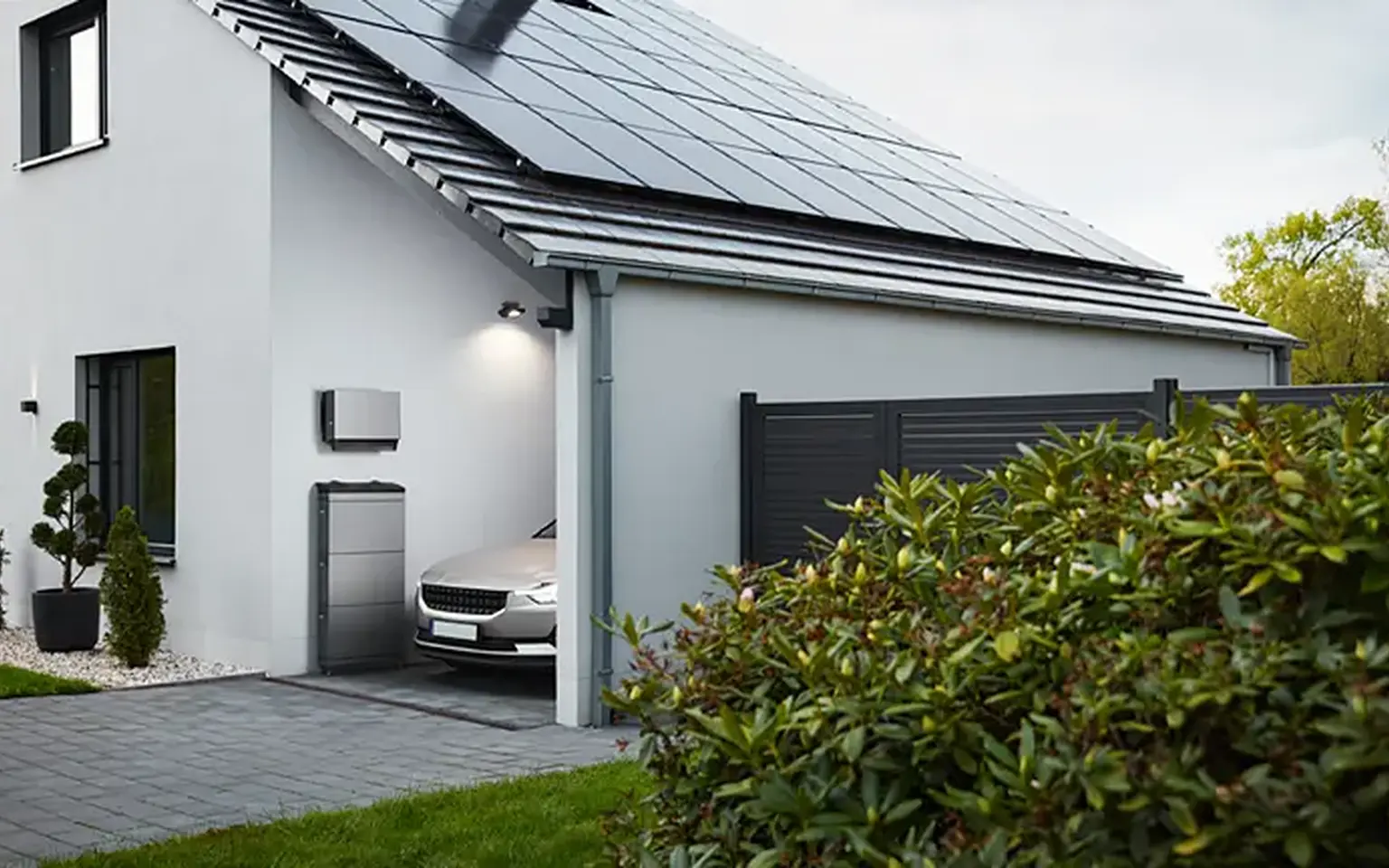 Solceller med batteri